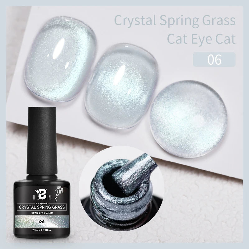 7.5ML Pink Blue Nail Gel Cat eye Semi Permanent Nail Art Soaking UV LED Nail Salon DIY Nail Salon Gel For Autumn And Winter