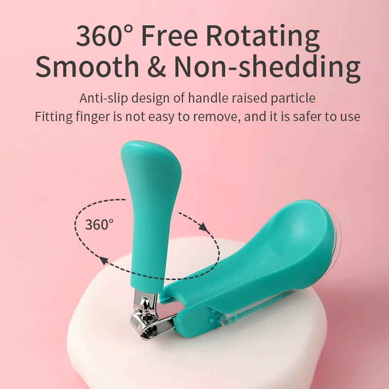 Infant Baby Nail Cutting Clippers Tools Children Kids Magnifier Glass Finger Nail Cutter