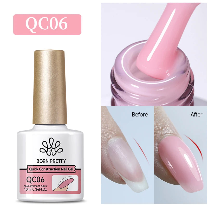 BORN PRETTY 10ml Sparkling Glitter Reflective Gel Nail Polish Sparkly Holo Shiny Pink Silver Black Gel Nail Art Salon Varnish