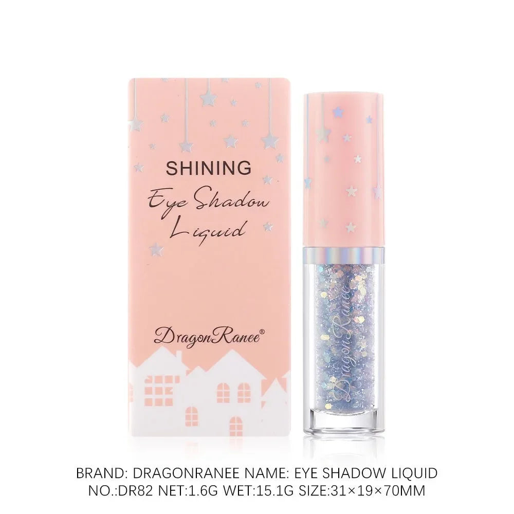 Blue Sequins Liquid Eyeshdaow Glitter Gel Shiny Metallic Eyeliner Pen Diamond Shimmer Waterproof Eye Beauty Party Makeup Tool