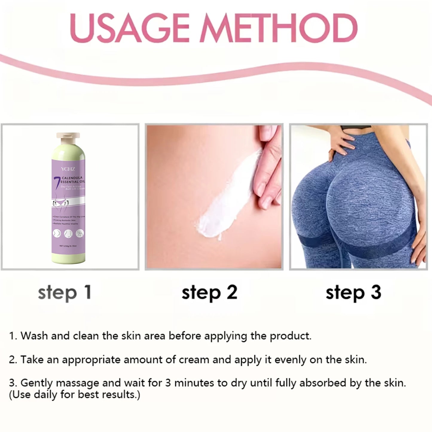 Body Firming Cream, 7-Day Shaping, Fast-Acting Butt Enhancer - 258g, Improves Curves and Firms Body, Suitable for All Skin Types, Butt Enhancement Moisturizing Care Formula