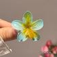 New Fashion Sparkling Flower Claw Clip for Women Transparent Sweet Ponytail Shark Clip Versatile Girl Hair Accessories