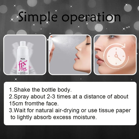 Setting spray Lasting setting Oil control waterproof and sweat free moisturizing quick setting