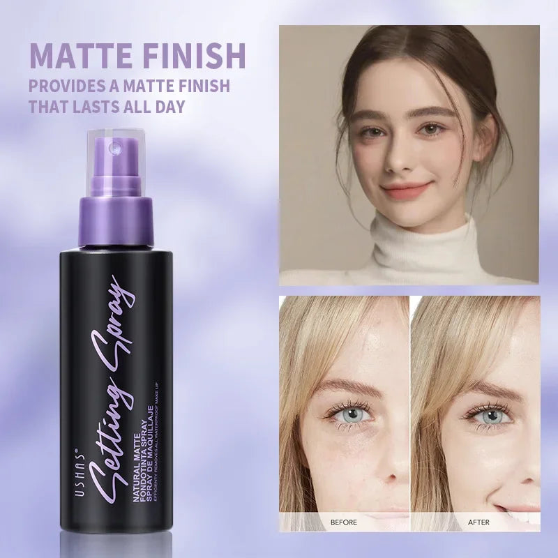 110ml Waterproof Makeup Setting Spray Long-Lasting Oil-Free Natural Finish for Face - Anti-Sweat Beauty Hold Spray