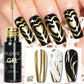 PUENTE 7.5ML Golden Gems Cat Magnetic Gel Nail Polish Pink Brown Blue Colors Golden Glitter Cat Eye Soak Off UV Nail Art Varnish