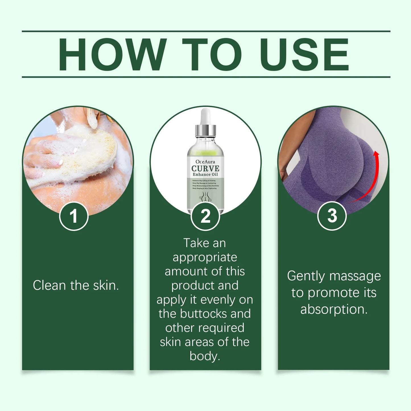 Hip Firm Enlarge Essence Oil Plump Sexy High Buttock Big Ass Moisturize Soft Improve Sag Flat Enhance Hip Elasticity Essence Oil