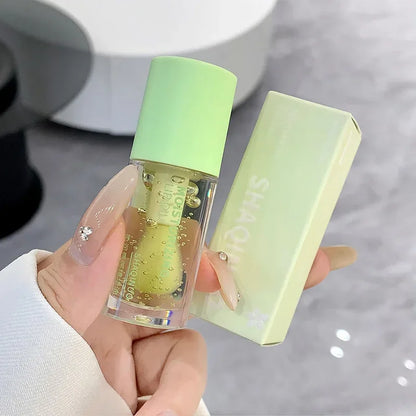 Moisturizing Honey Lip Gloss Fading Lips Lines Lips Care Essence Oil Transparent Grape Purple Lemon Green Nutritious Lip Oil