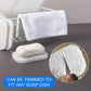 4pcs Nonslip Soap Dish Tray Shower And Bath Cleaning Sponge Holder Soap Saver Draining Lift Pad Self Draining Soap Bar Holder