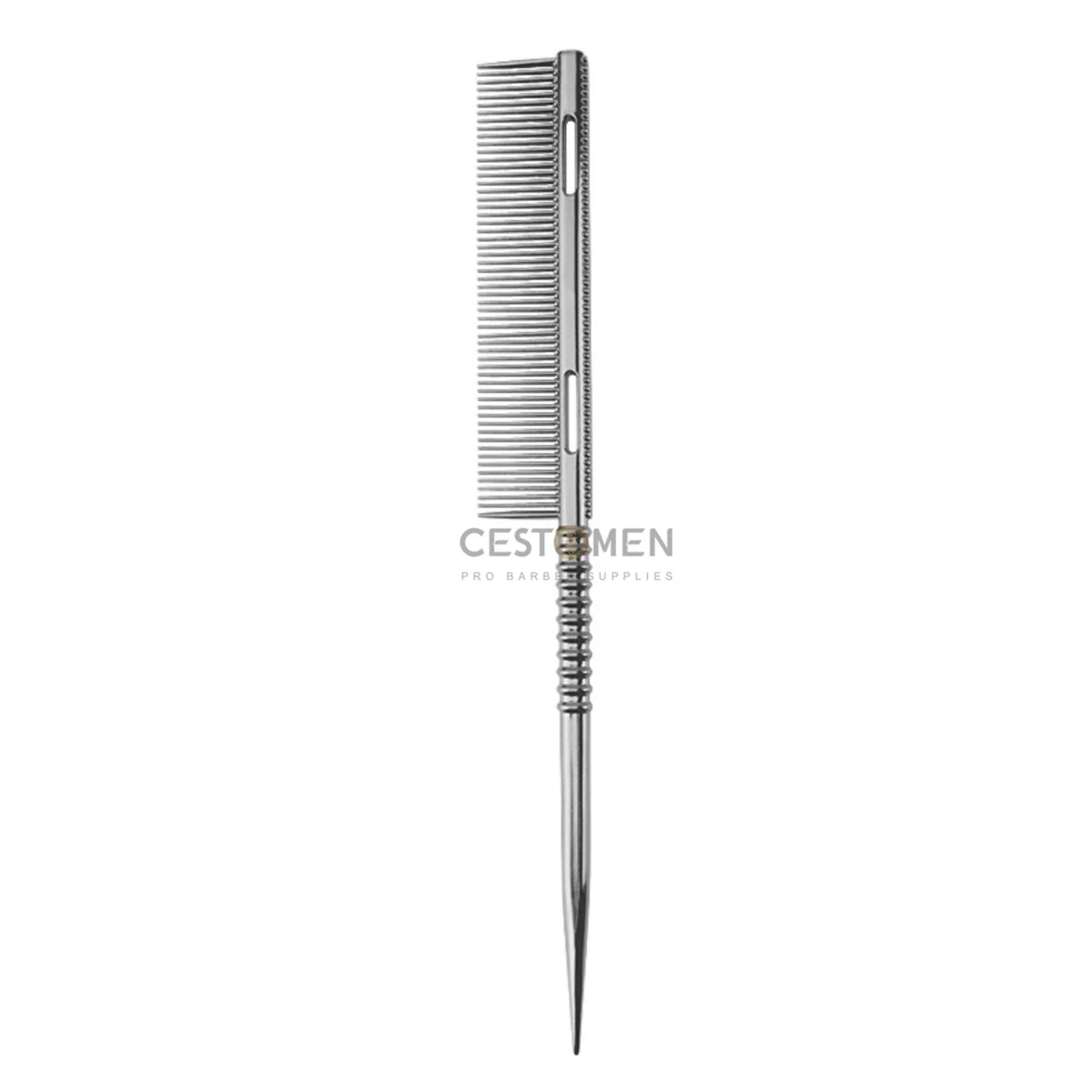 New Design Rat Tail Aluminium Styling Comb Professional Barber Heat Resistant Men Hair Combs Salon Hairdresser Tools For Women