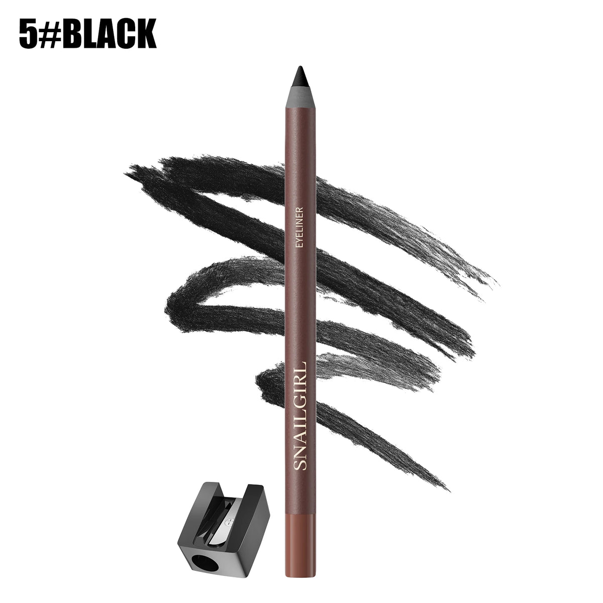 Eyeliner Pen, Waterproof And Sweatproof, Long Lasting Smudge ProofHard Refill Eyebrow Pencil