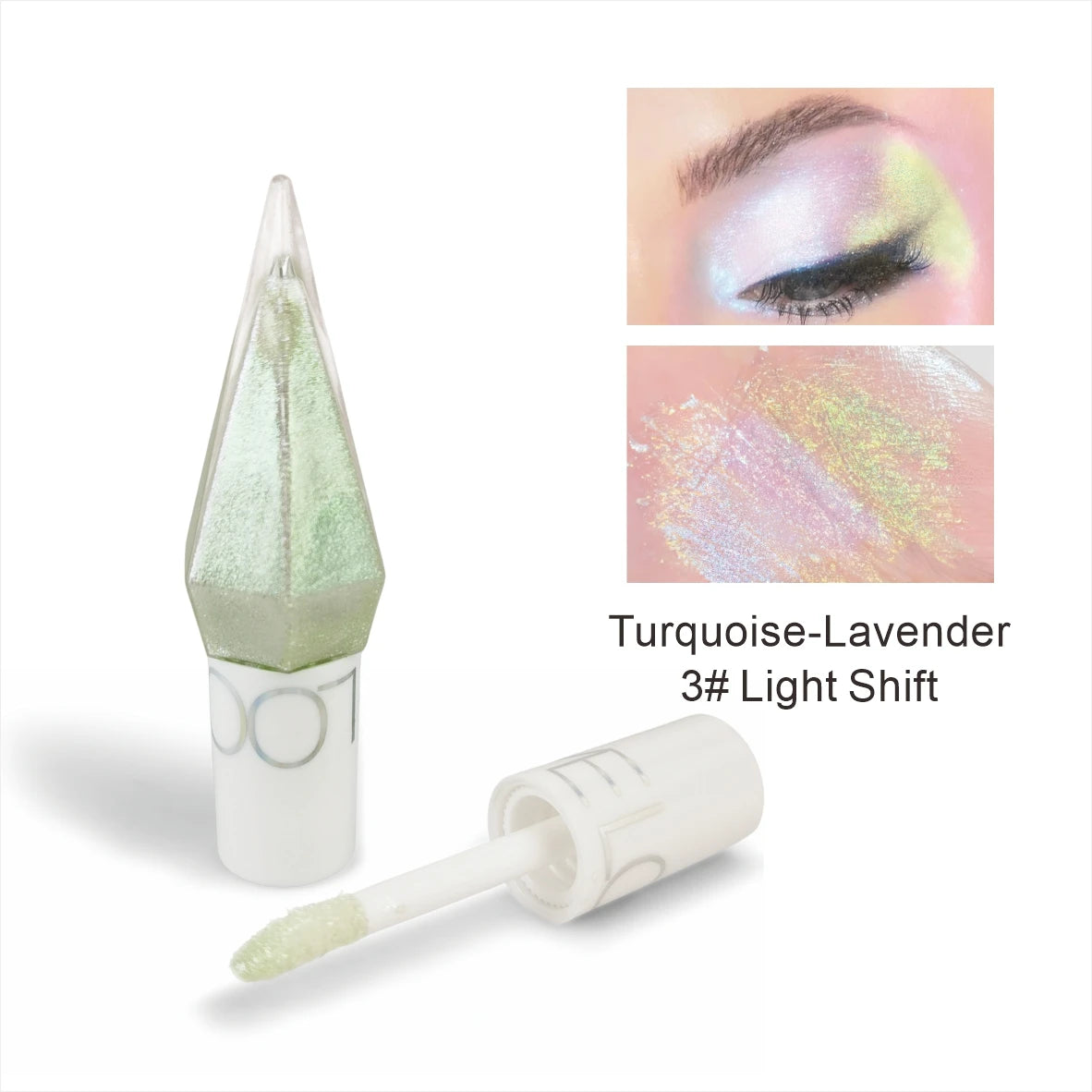 Waterproof Optical Chameleon Liquid Eyeshadow Gradient Glitter Eyeshadow Makeup Polarized Change Color Eyeshadow Liquid Cosmetic