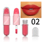 Lipstick Lip Gloss 2-in-1 Matte Lip Color Velvet Lip Glaze Waterproof Long Lasting Non-marking Natural Lip Tint Blam Cosmetic