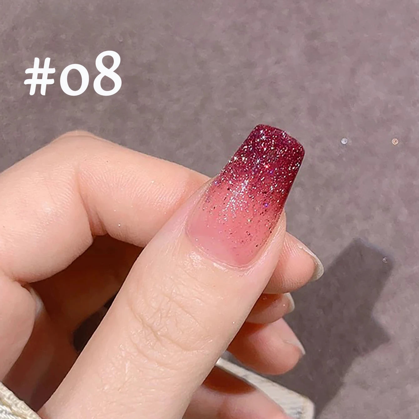 MIANEL 1-12PCS Star-chasing Moon-chasing Gel Nail Polish 2026 Popular Whitening Strobe Sequin Flashing Nail Polish White Nails