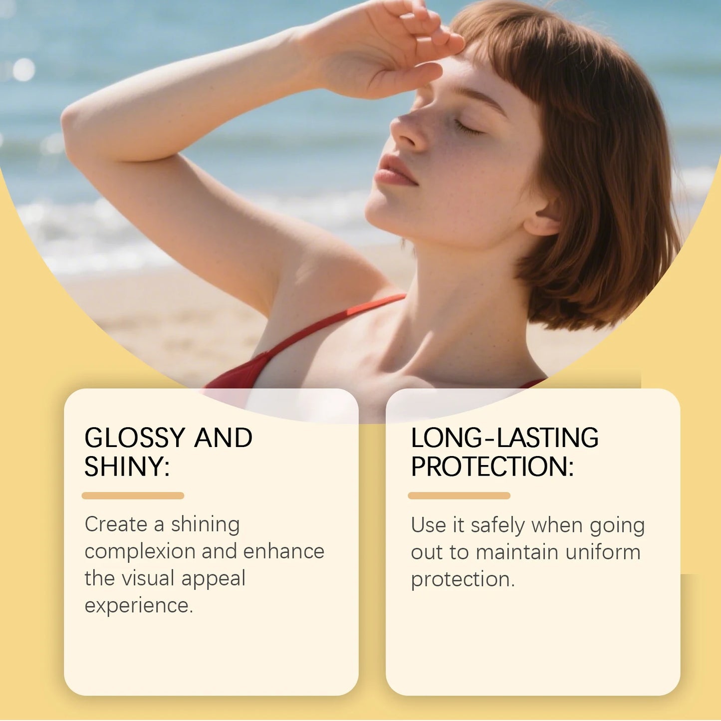 Coconut Shining Sunscreen Oil Reduce Sunburn Long Lasting Protection Skin Inhibit Melanin Production Waterproof UV Resistant Oil