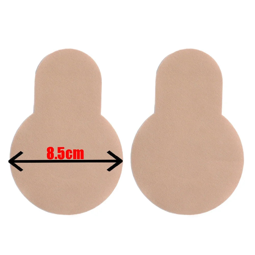 Self-adhesive Nipple Cover Chest Patch Non-woven Thin Invisible Bra Disposable Sticky Lift Breast Petals Round Flower Pads