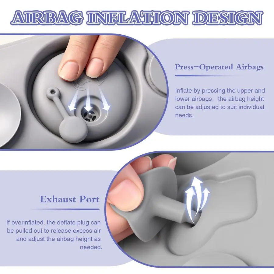 Bath Pillow, Upgraded Bath Pillows for Tub, Adjustable Height Bathtub Pillow for Head and Neck, 4D Luxury Tub Pillow SkinFriendl