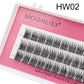 Moonlily 100D Segmented DIY Individual Cluster EyeLashes 3D Volume Silk Mink Grafting False Triple Lashes Extension Makeup Tool