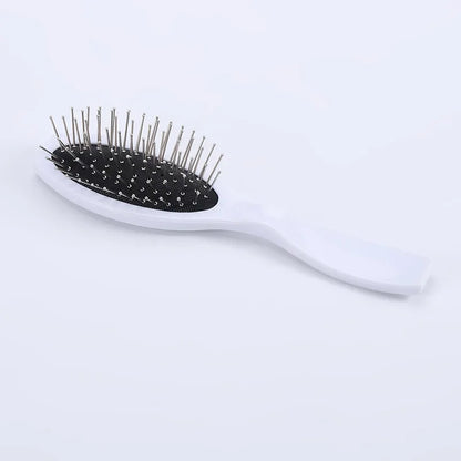 Women Steel Pin Wig Wide Tooth Pocket Combs Barber Detangling Metal Comb Men Travel Mini Hair Brush Potent Untangling Antistatic