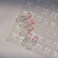Gold Snowflake Bowknot Snowman Lovely Christmas 3D Self Adhesive Nail Art Sticker Rhinestone 5D Embossed Reliefs Manicure Decals