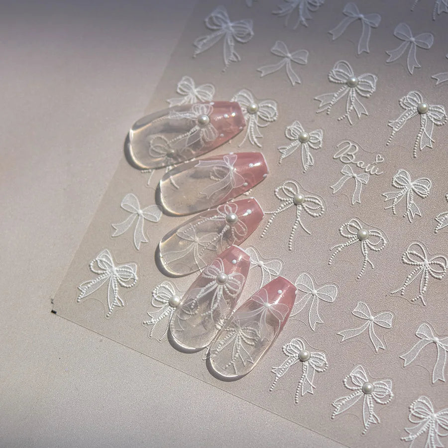 Golden Thread Butterfly Jelly Series Nail Art Stickers High Quality New Bronzing DIY Manicure Decal Decoration