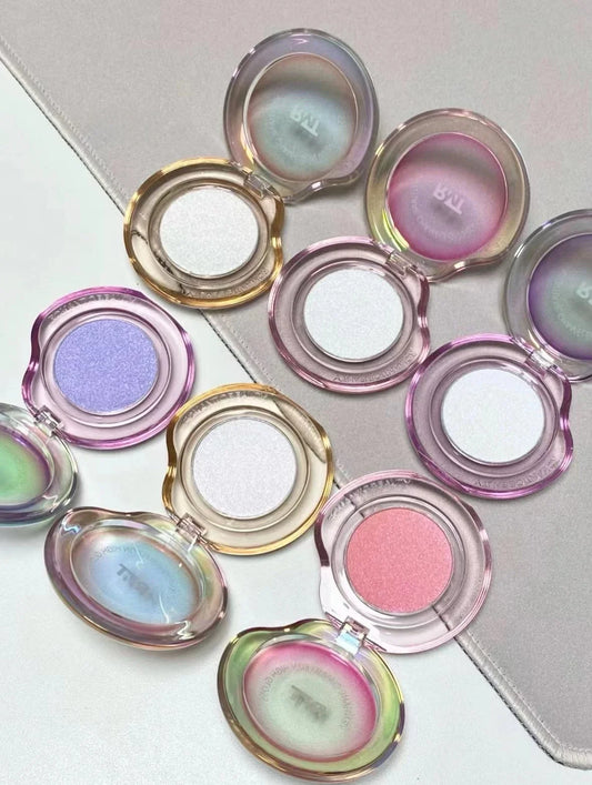 RMT High Gloss Chameleon Highlight Matte Purple Fine Powder Cream Blusher Shiny Face Brightening Integrated Plate ROMATIC Makeup