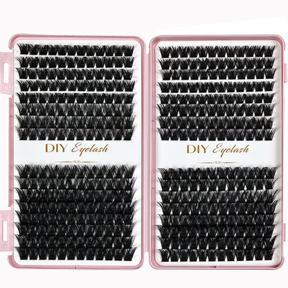 Thick & Fluffy DIY Cluster Lashes 30D/100D Mixed Density Mixed Length Individual Eyelash Extension