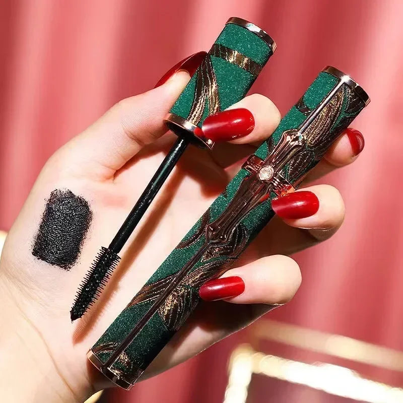 Curling Mascara Waterproof Anti-perspirant Non-smudge Long-lasting Curling Thick Make Up Natural Fiber Mascara Cosmetics Gifts