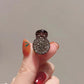 2/4pcs Mini Round Rhinestone Hair Claw Retro Zircon Women Girls Claw Clip Small Hairpins Hair Crabs Girls Hair Accessories ﻿