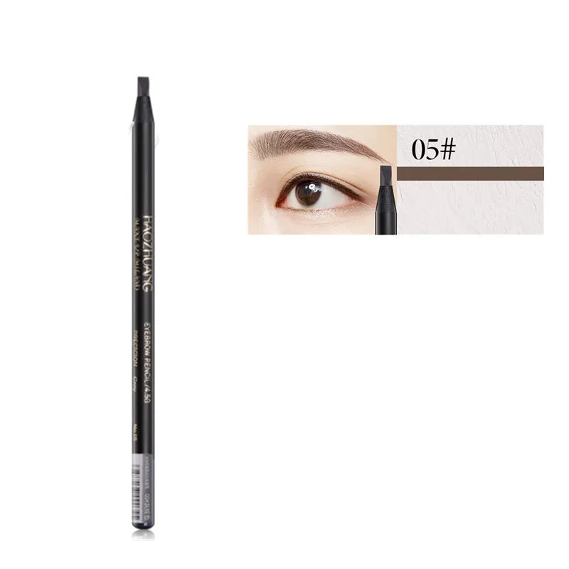 12PCS White Eyebrow Pencil Draw Line Pen Eyeshadow Natural Long-Lasting Brows Tint Waterproof Eye Brow Makeup Beauty Definer