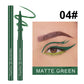 12 Color Matte Glitter Gel Eyeliner Pencil Waterproof Smudge-Proof Smooth Matte White Eyeliner Pen Long-Lasting Eye Liner Makeup