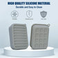 Portable Silicone Travel Soap Case Leak Proof with Drainage Lid Layer Compact Bar Soap Holder Durable for Camping Gym Toiletries