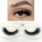 1 Pairs Makeup Eyelashes 3D Mink Lashes Fluffy Soft Wispy Natural Cross Eyelash Extension Reusable Lashes Mink 5D False Eyelash