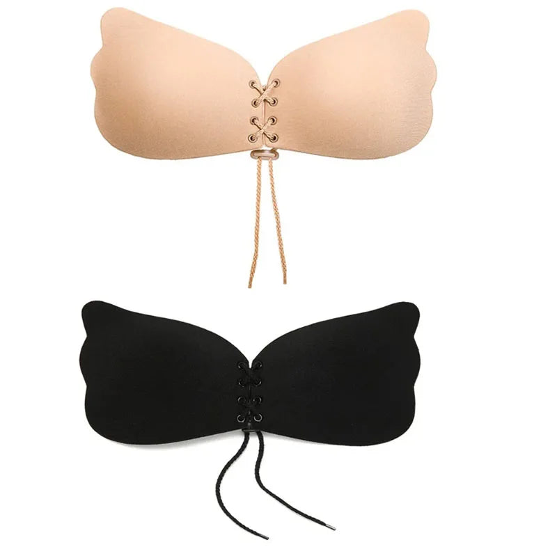 1/2pairs Silicon Adjustable Nipple Bra Tape Invisible Lift Push Up Bra Breathable Adhesive Reusable Breast Pad Bra