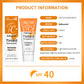 SPF40 Tinted Moisturizing VC Sunscreen Skin Protection Refreshing Makeup Sunscreen Cream UV Anti-aging Resistance Sunscreen