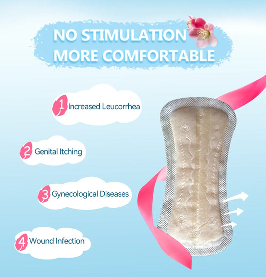 10-50Pcs Women Gynecological Pads Vaginal Care Natural Sanitary Pad Feminine Hygiene Panty Liner Towel