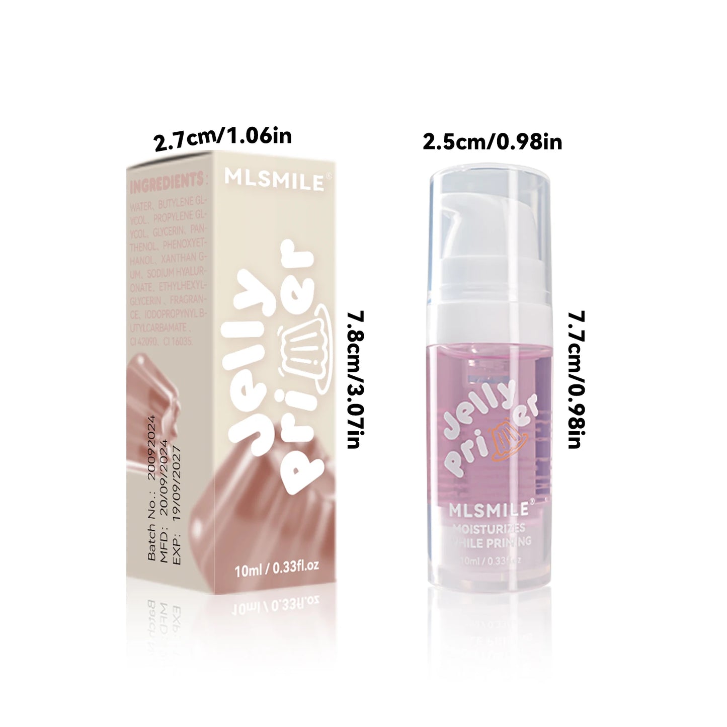Transparent Jelly Primer Makeup Base Invisible Pore Oil-control Matte Finish Long Lasting Makeup Holding Pre Makeup Primer Gel