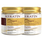 Keratin Collagen Hair Mask with Peptides & Rosemary - Intense Smoothing & Shine for All Hair Types - Deep Conditioning Treatment