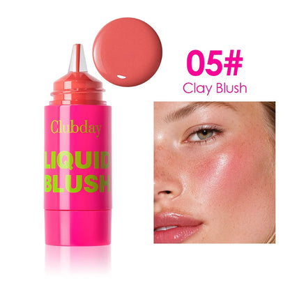 Liquid Pearlescent Blush Hydrate All Day Air Cushion Press Face Cheek Tint Moisturized Long Lasting Rouge Cheek Contour Makeup