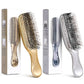 Electroplating Scalp Massage Comb Hair Detangling Brush Dry Wet Dual Use Wide Tooth Hairdressing Comb for Salon Home Travel