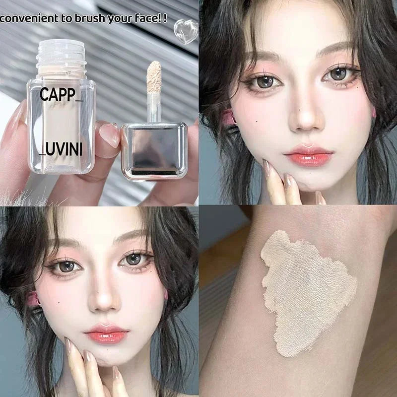 Crystal Liquid Facial Foundation Concealer Longtime Moisturizing and Delicate Makeup for Cover Black Eyes Acne Fake Plain Face