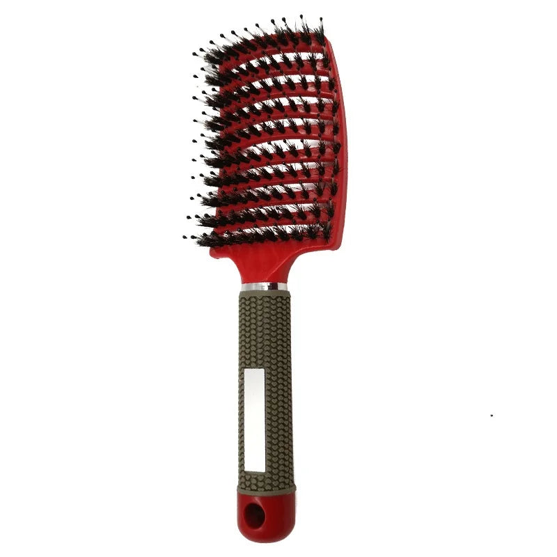 Hair Brush Detangling Hairbrush Bristle&Nylon Women's Wet Curly Hair Scalp Massage Comb Salon Hairdressing Styling Tools
