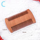 Natural Wood Hair Brush Beard Comb Anti-Static Double-Sided Mustache Pocket Comb Brushing Hair Care Tools For Men Gift