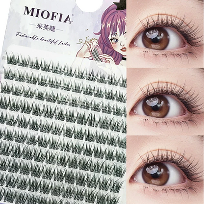 1/box 120 Bundles Mink False Eyelashe Natural Russian 3D laes Individual Eyelash extension cluster makeup tool wholesale lashes