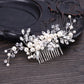 Wedding Comb Head Jewelry Bride Hair Clips Headpiece Crystal Women Tiaras Bridal Hair Accessories Women Hair Ornaments SL