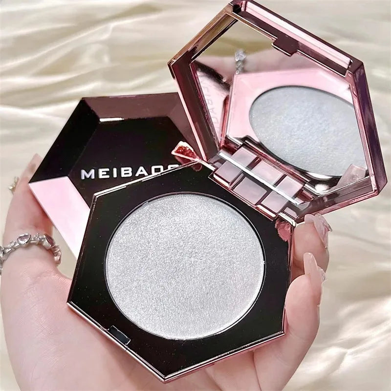 Diamond Highlighter Facial Bronzer Palette Platinum Shimmer Face Contour Powder Flash Body Base Illuminator - Water Light Makeup