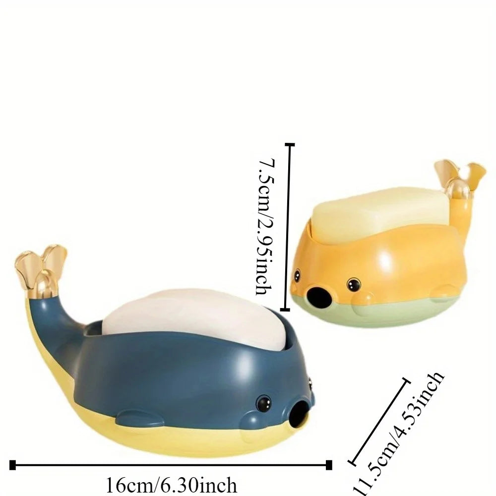 1pc Adorable Soap Dish - Self-Draining, Solid Tray for Kitchen and Bathroom