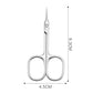 Cuticle Scissors Stainless Steel Curved Blade Scissors Trimming the Fingernails Eyelash Eyebrow Dead Skin Small Nail Scissors