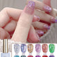 MIANEL 1-12PCS Star-chasing Moon-chasing Gel Nail Polish 2026 Popular Whitening Strobe Sequin Flashing Nail Polish White Nails