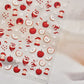 Pink Pudding Cherry Bowknot Heart shaped Star Claw Print Sweet Self Adhesive 5D Nail Art Decoration Sticker Manicure Decal DIY