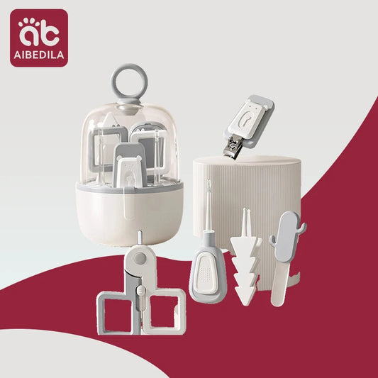 Newborn Baby Nail Scissor Baby Nail Care Tool Kid Safe Portable Nail Clipper Trimmer Tweezer with Box Children Manicure Kit